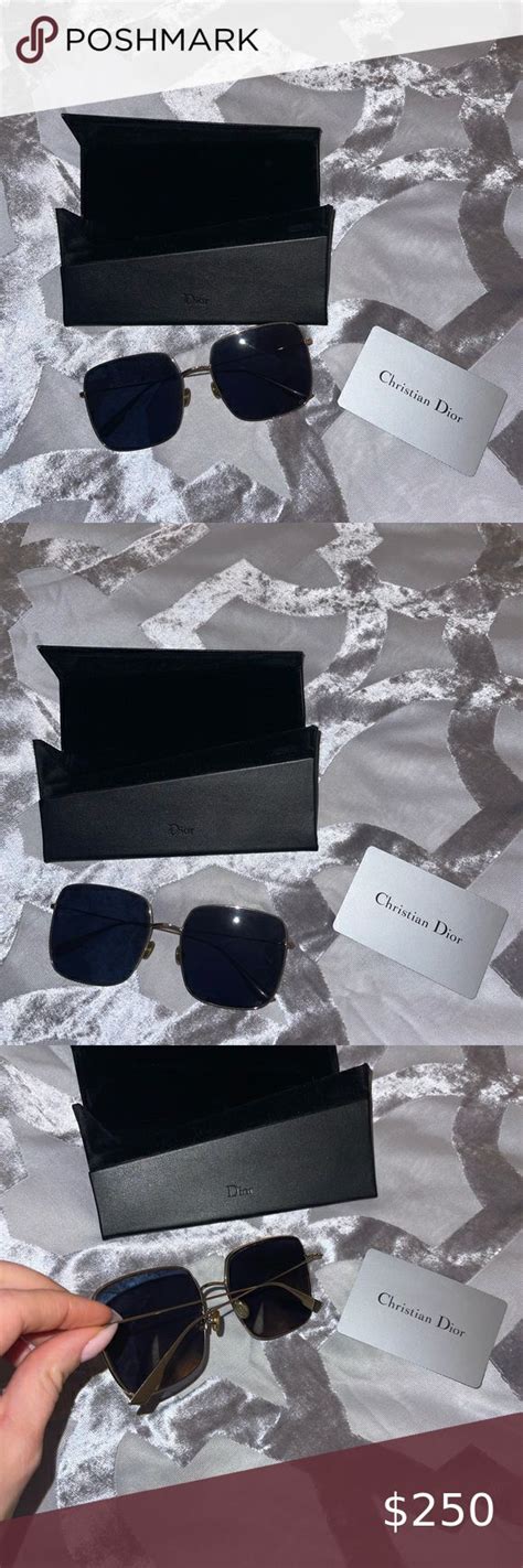 dior stellaire 03|DiorStellaire SU Blue Square Sunglasses with Blue Light Filter.